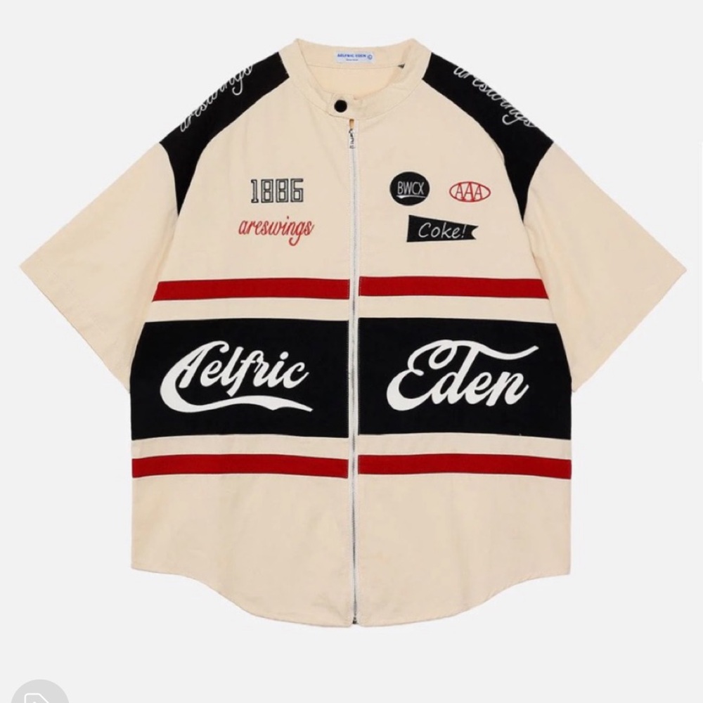 Racing Style Zipper Tee